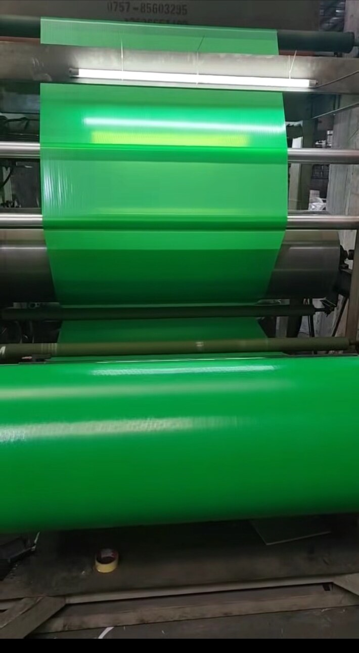 Green protection material in production · video frame